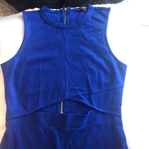 Express bright blue mini dress. Size 6